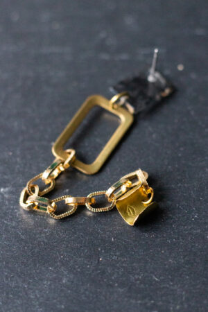 Ohrring goldene Earcuff Kette