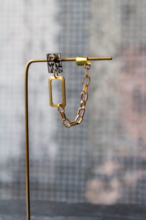 Ohrring goldene Earcuff Kette