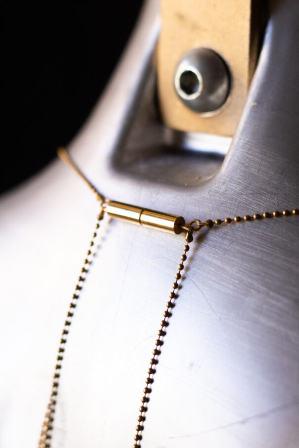 Detailaufnahme Verschluss gold